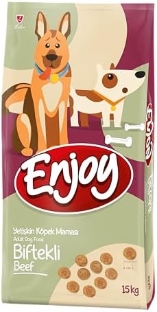 Enjoy Biftekli Yetişkin Köpek Maması 15 Kg - Görsel 1