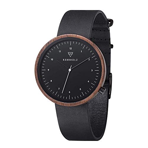 Preisvergleich Produktbild Kerbholz Unisex Erwachsene Analog Quarz Uhr Mit Leder Armband 4251240407531