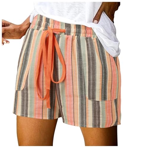 Short de fitness avec poches pour femmes : taille haute technique et coupe ample
