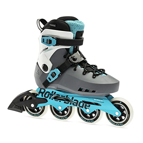 Rollerblade Maxxum XT W patin haut de gamme anthracite et turquoise taille 8