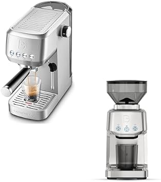 CASABREWS 3700 Essential Espresso Machine with Tornado Basic Coffee Grinder