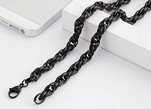 Chaîne en or 5-7mm hommes gars collier maille gourmette