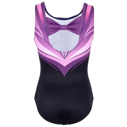 Image of MODAFANS Leotards for Girls Gymnastics with Shorts Dance unitards Tumbling Biketards with Hair Scrunchie for3-13T