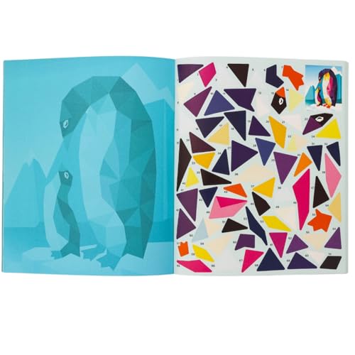 ARTISTA 9342965 Sticker-Painting-Buch Ocean, Stickern-nach-Zahlen, 6 Motivvorlagen inkl. Aufkleber, Mosaik Stickerbuch, Bastelset für Kinder ab 6 Jahren