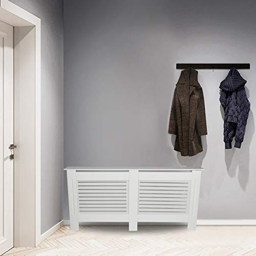 Cubierta del radiador para el hogar, Protector del radiador, tableros de MDF con Listones Estuche para la Cubierta del radiador para protección...