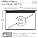 Elite Screens VMAX 3 Series, 135-INCH 16:9 Wall Ceiling Electric Motorized Drop Down Projection Projector Screen, VMAX135UWH3