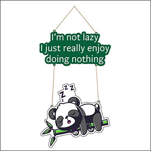 Image of Zesta Panda Wall Decor /Wooden Wall Hanging Decorative Items /Hanging Home Wall Decor Items /MDF Decoration Items /Cute Wall Art For Living Room /Home Decor Items Living Room