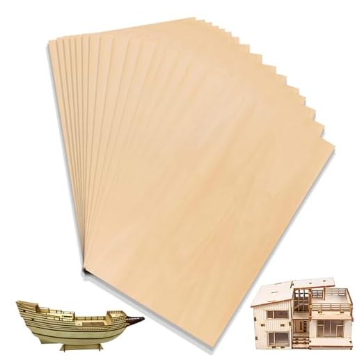 16 Pcs Premium Balsa Wood Sheets