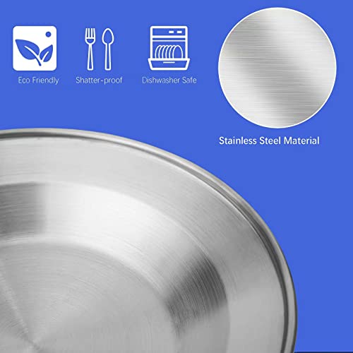 Camping Cutlery Set, 8 Piece Stainless Steel Cutlery Set Including Cutlery Spoons Mug Bowls & Plates Rags, Organizer Straps Easy To Carry For Backpacking, Camping, Hiking And Picnics (Blue) #TOP3