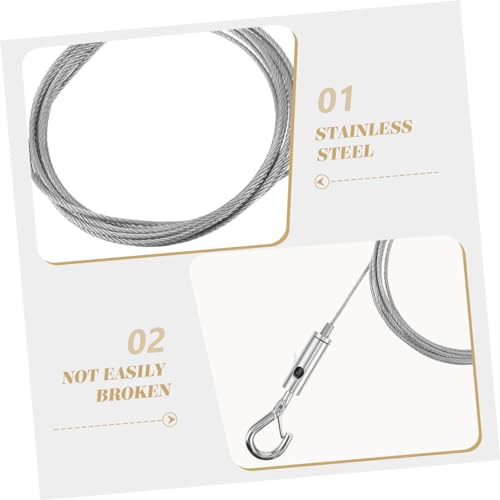 Image of DOITOOL Sturdy Wall Hanging Wire Stainless Steel Picture Hanging Hardware for Dec