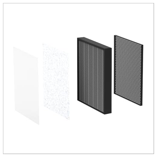 Honeywell Air Touch V5 4-in-1 Compound Filter with Pre Filter,Nano-Silver Anti-Bacterial Filter,H13 HEPA Filter and Activated Carbon Filter,Removes 99.99% Allergens,Pollutants,PM2.5,VOCs,Smoke,Odour