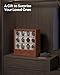 SONGMICS 12-Slot Watch Box, Watch Display Case with Window, Solid Wood Veneer, Velvet Lining, Vertical Storage, Space Saving, Valentine's Day Gifts, Coffee Brown UJOW014K01