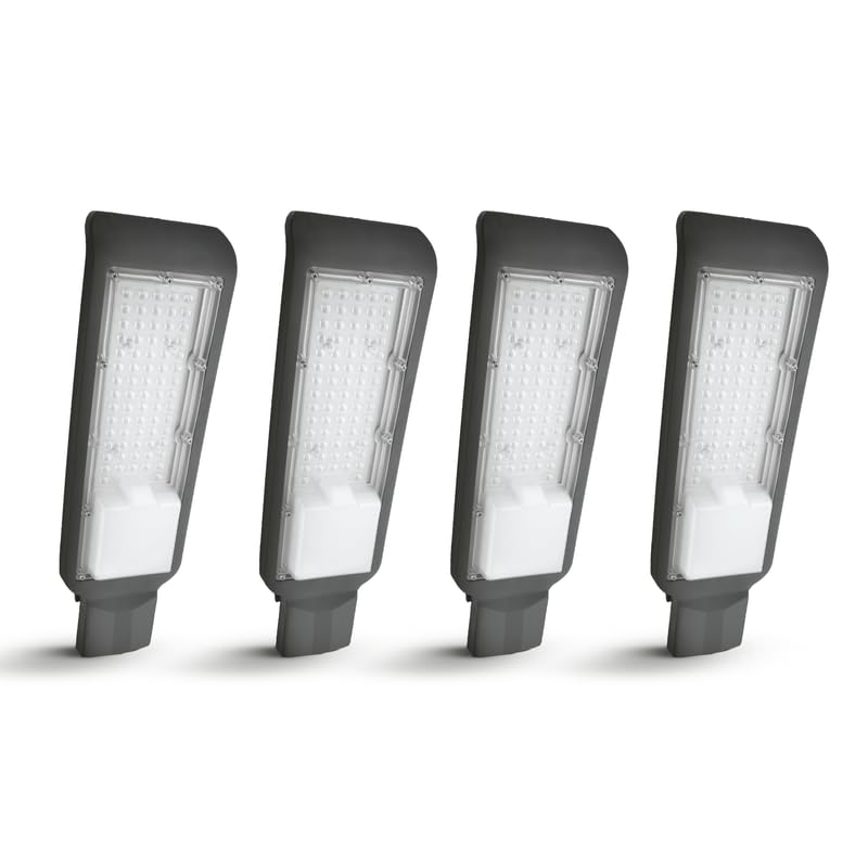 Jaquar 50W LED Street Light – IP66 Waterproof Outdoor Lamp Pack of 4 | Cool White High-Brightness LED for Parking Areas, Warehouses, Backyards & Landscape Lighting | Corded Electric | 2-Year Warranty-image-31