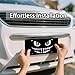 License Plate Evil Smile Front License Plate Cover, Monster Smile Face Aluminum Decorative Licenses Plates, Novelty Vanity Tag, Car Decor Accessory with 4 Holes, 6×12 inch Metal Car Plates Decor