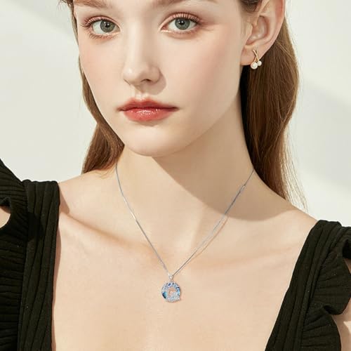 LILALO Highland Cow Necklace for Women 925 Sterling Silver 1 to 2 Cow Pendant Necklaces Cute Animal Jewelry Wife Gruduation Birthday Gifts for Her Wife Girlfriend Mom Mother Daughter4