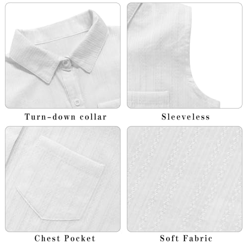 Image of Girls Plaid Sleeveless Button Down Shirt Summer Crop Tops Tie Knot Blouse Tank Tops 4-13Y