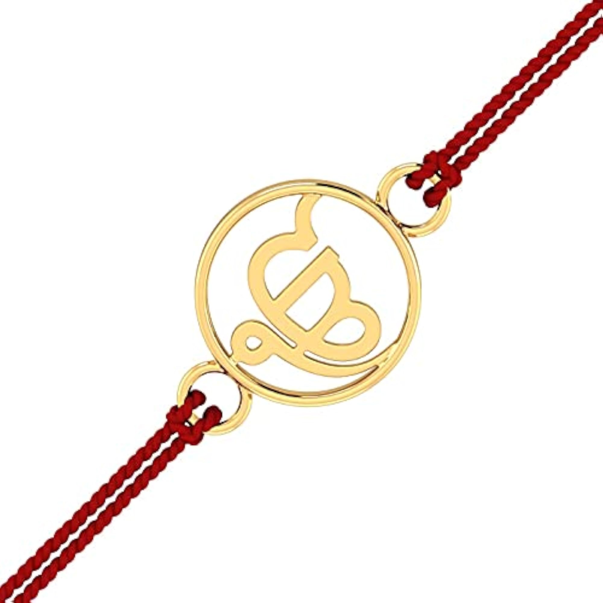 Ik Onkar Rakhi for Brother, 9KT Hallmarked Gold Gift