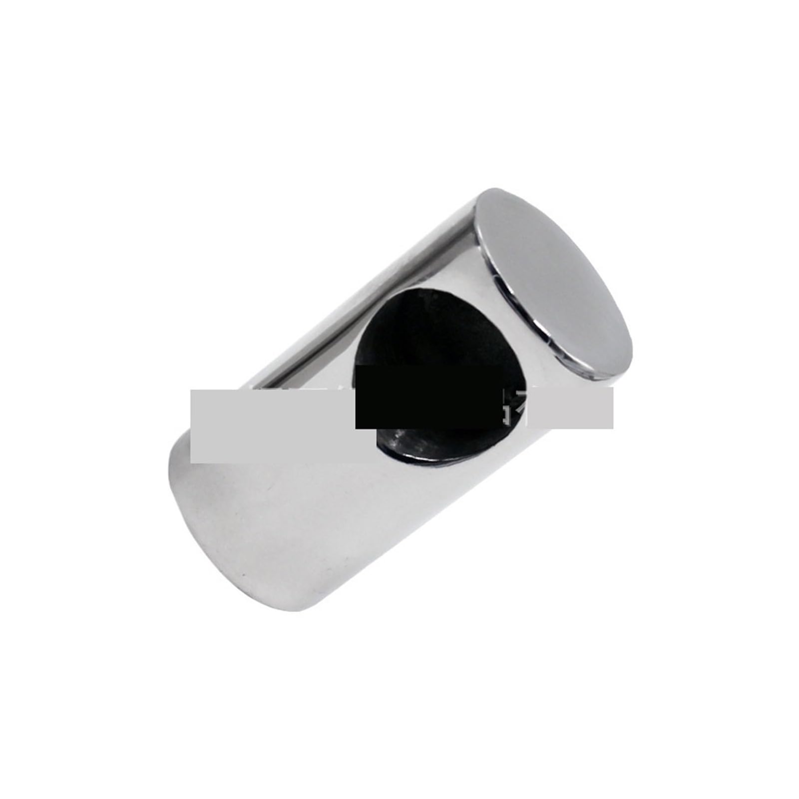 Lloopk Silver 316 Marine Stainless Steel Boat Rail Fittings - Folding Swivel Coupling Tube Pipe Connector Marine Pipe Tops Flag Pole Connector Yatch