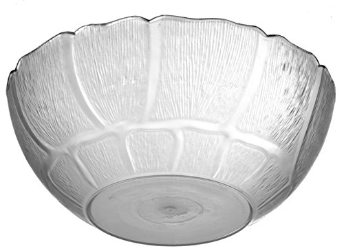 Carlisle-FoodService-Products-Petal-Mist-Plastic-Bowl-9-Inch-Diameter-for-Catering-Buffets-Restaurants-Polycarbonate-Pc-24-Quarts-Clear-Pack-of-12