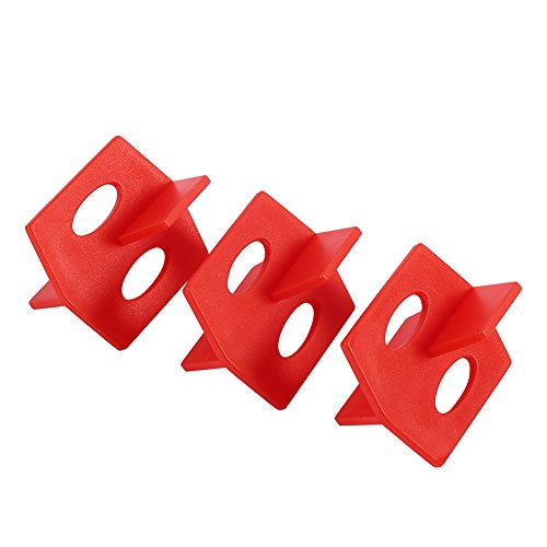 Cryfokt 50 Pieces Red Effortless Cross and T Shape Tile System Spacers for Perfectly Straight Grout Lines