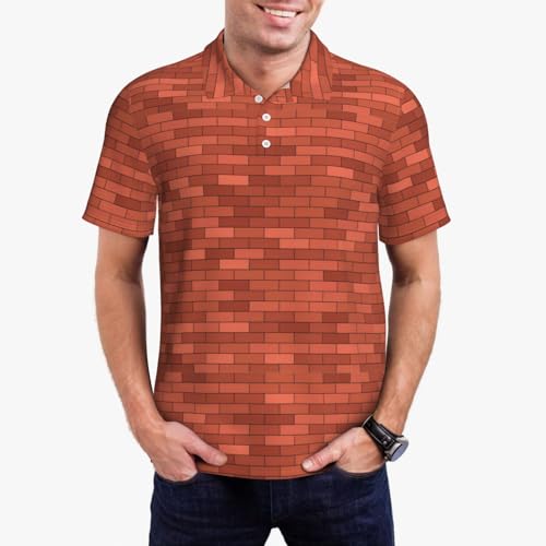 Polo briques rouges de qualité supérieure pour homme - 7