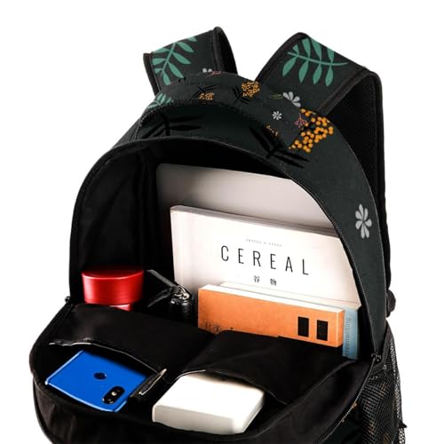 Sac à dos d'école fleurs multicolore idéal pour le collège et les sorties - 4