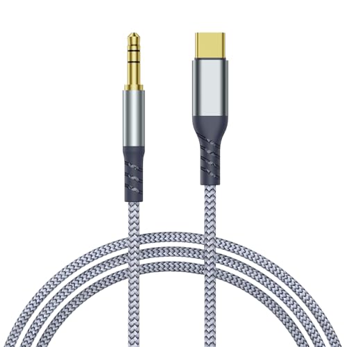 Cavo da USB C a 3,5mm Jack 1,2m, Adattatore USB C Jack Cavo Aux USB C, Cavo USB C a 3,5mm Audio Aux Cavo Cuffia per Samsung Galaxy S24 S23 S22 S21, Google Pixel, Huawei P40