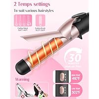 ANIEKIN 5 in 1 Curling Iron Set, Fast Heat Up Curling Wand from 3/8 to 1 1/4 Inch and a Thermal Brush Come with, Dual Voltage Hair Curler for Women All Hair Types and Travel Use, Gifts for Women - Image 5