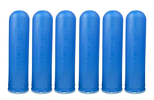 Maddog 150 Round Bones Paintball Pod - Aqua - 6 Pack