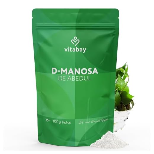 Vitabay D-Mannosa en Polvo de Abedul 100 g – Vegano y Probado en Laboratorio en Alemania – 2 g por Dosis Diaria – Suplemento Natural de D-Manosa en Polvo