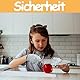 Xuigort 2 PCS Schnitzhandschuh Kinder, Arbeitshandschuhe Schnittfeste Gartenhandschuhe für 5-8 Jährige Kinder, Kinder Größen Kreuzfaser PE Stoff Hoher Komfort Dehnbares Material.