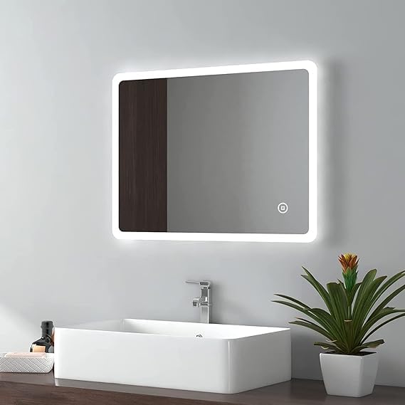 Quality Glass Anti Fog Bathroom LED Wall Mirror with Touch Sensor, 3 Light Modes, Rectangular, Horizontal & Vertical Mount – Model AFLED-330 (18 x 24 Inch)-image-42