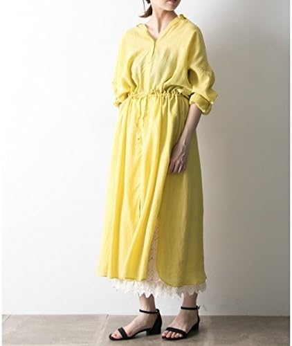 Amazon Co Jp アーバンリサーチ レディース Urban Research レディスワンピース テンセルタイプライターシャツワンピース Yellow Free 服 ファッション小物