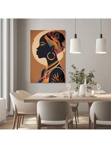 Foulards colorés femme africaine toile abstraite pour grand mur vide