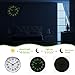 Plumeet Night Light Wall Clock 13'' Bedroom Wall Clocks with Silent Non-Ticking Glowing Function - Battery Operated Decorative Wall Clock for Home, Kitchen, Living Room (Green Light)
