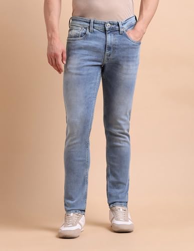 Image of U.S. Polo ASSN. Denim Jeans for Men - Slim Tapered Fit, Mens Jeans for Office & Regular Wear