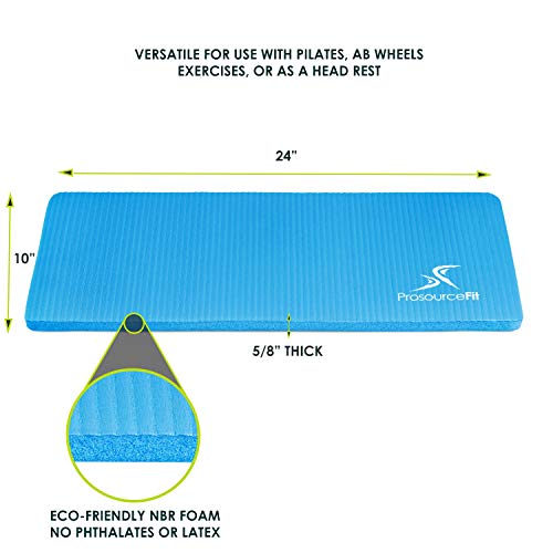 ProsourceFit Extra Thick Yoga Knee Pad and Elbow Cushion 15mm (5/8”) Fits Standard Mats for Pain Free Joints in Yoga, Pilates, Floor Workouts extra image 0 preview