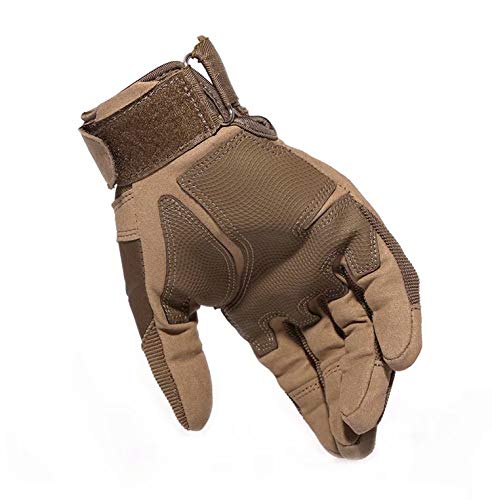 MILASIA Guanti Moto Full Finger Touch Screen Guanti Sportivi da Esterno Hard Knuckle Protettivo per Moto Ciclismo Caccia Arrampicata Camping Guanti