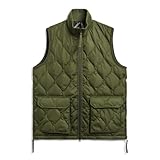 [タイオン] ユニセックス ミリタリーハイネックZIPダウンベスト 012ZML-1