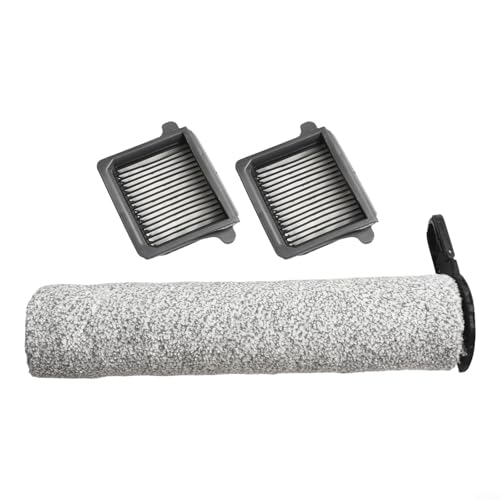 Zilimontt Brosse rouleau de rechange et kit de filtre pour Tineco pour nettoyeur de sol à vapeur sans fil FLOOR ONE S7, tête de nettoyage en microfibre douce avec haute efficacité