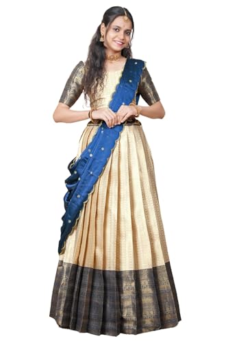 Image of Fabcartz Tranding South Indian Pattu Lehenga Choli For Women