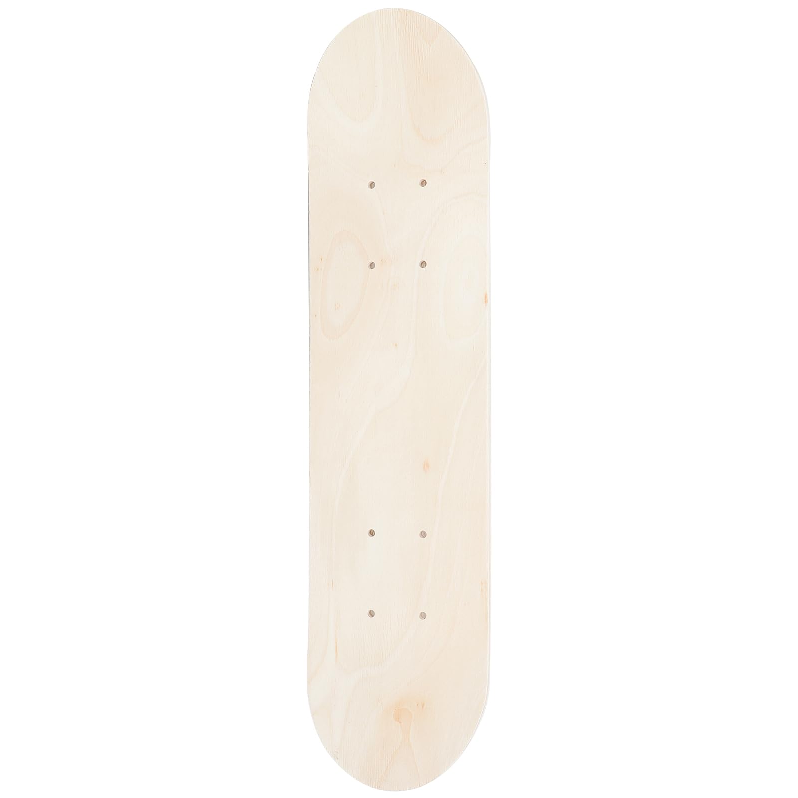 BESTonZON Tavola Da Skateboard Vuota - Skateboard Semplice A Doppia Coda In Legno Naturale - Tavola Da Skate In Legno Skateboard Fai Da Te Per Principianti Per Sostituzione E Pittura
