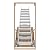 WIILAYOK Aluminum Attic Ladder - Lightweight and Portable, 375 Pound Capacity Convenient Access to Your Attic, Fits 7'8"-10'3" Ceiling Height, 25" x 54" Opening
