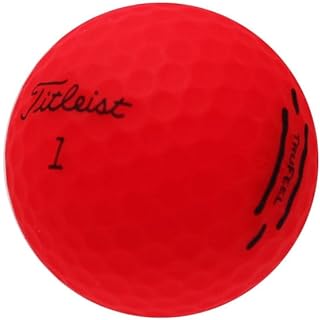LostGolfBalls Recycled & Used Titleist TruFeel Matte Red Golf Balls, Mint Condition, AAAAA Quality