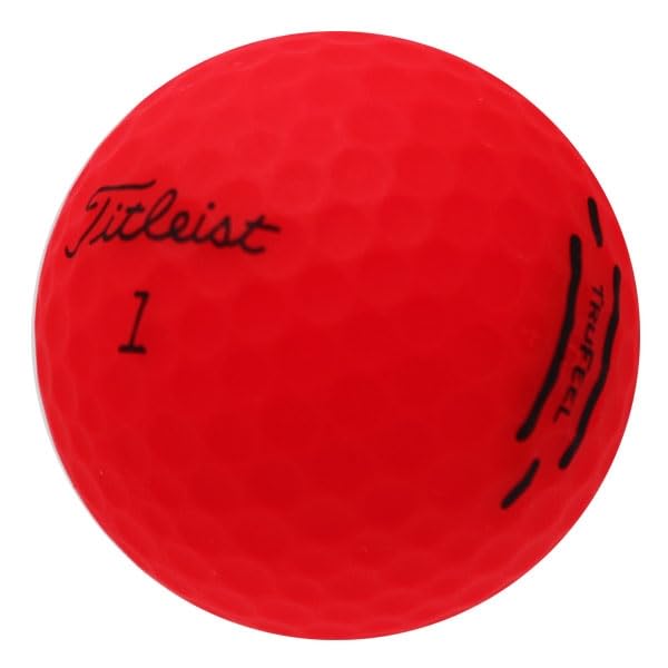 LostGolfBalls - Titleist TruFeel Golf Balls Good Matte Red 12 Pack