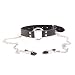 ZTD Black Leather Choker Collar With Open Mouth Ring Nip ple Clamps