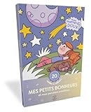 carte postale petit mot  Mes petits bonheurs et mes pensées positives: 20 cartes à colorier