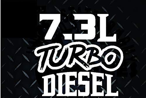 Powerstroke 7.3 L Vinyl Decal Stickers Diesel Stacks Truck USA 2500 6.7 Turbo