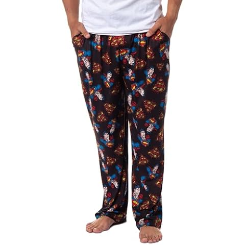 DC Comics Superman Distressed Pajama Pants Cover