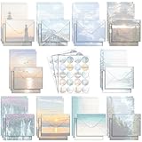 TaoBary 160 Pcs Stationery Paper Set 50 Double Sided Stationery Papers with 50 Matching Envelopes...
